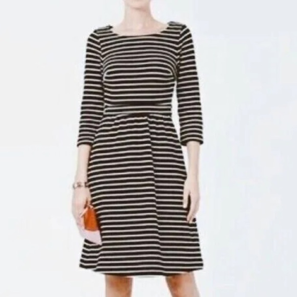 Boden striped Leila ponte dress size 6L